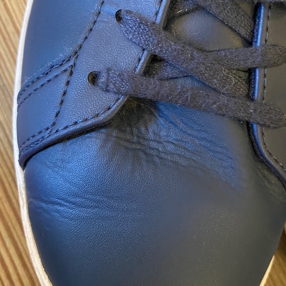 Lacoste Leather Sneakers in navy & white Size 12 - Picture 11 of 12